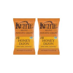 Kettle Brand Potato Chips, Krinkle Cut, Habanero Lime Kettle Chips, 7.5 Oz(Honey Dijon)