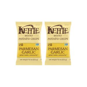 Kettle Brand Potato Chips, Krinkle Cut, Habanero Lime Kettle Chips, 7.5 Oz(Parmesan Cheese)