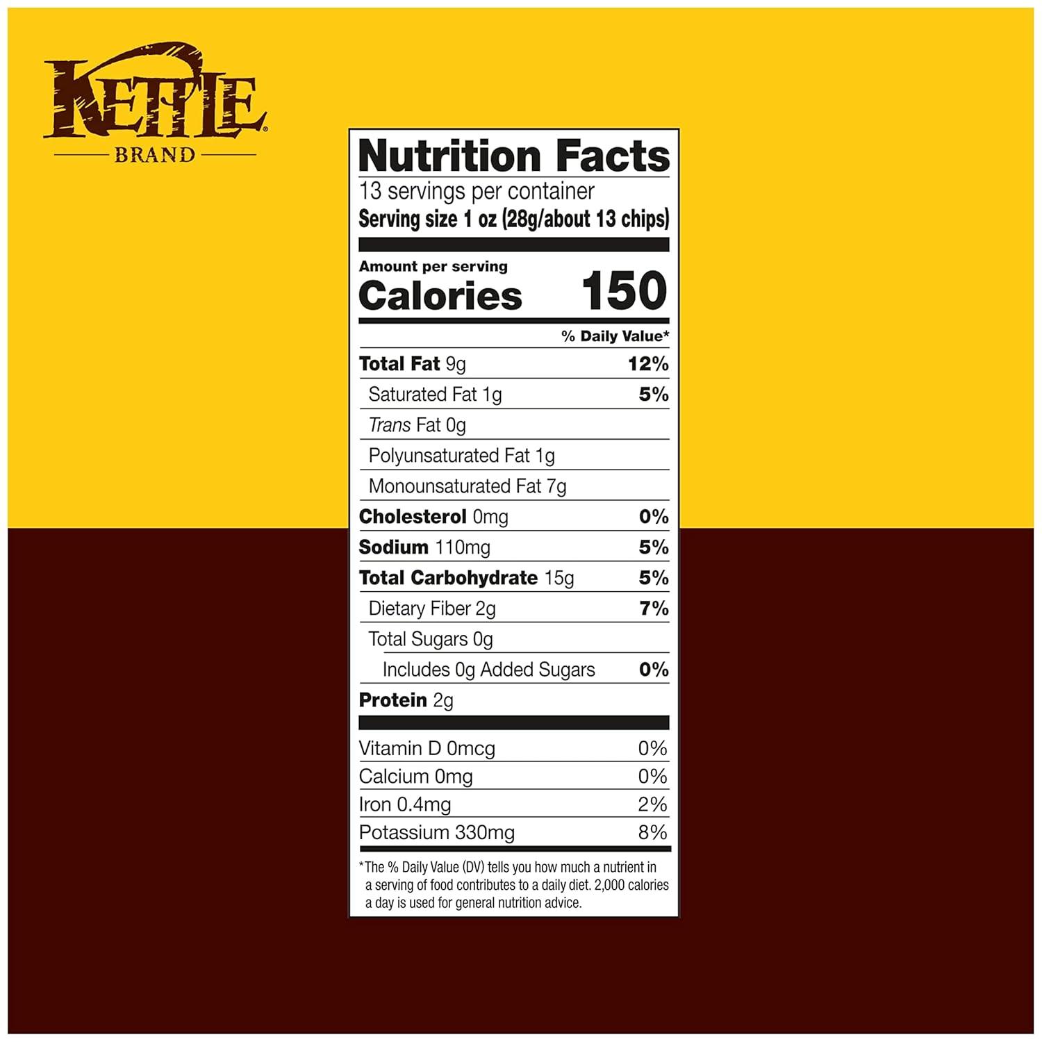 image:imageKettle Brand Foods Sea Salt Potato Chips 13 oz Party Size13 Ounce Pack of 1