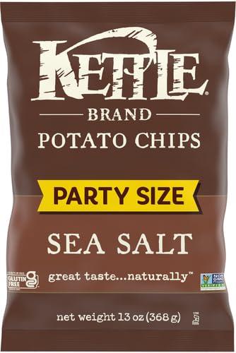 image:imageKettle Brand Foods Sea Salt Potato Chips 13 oz Party Size13 Ounce Pack of 2