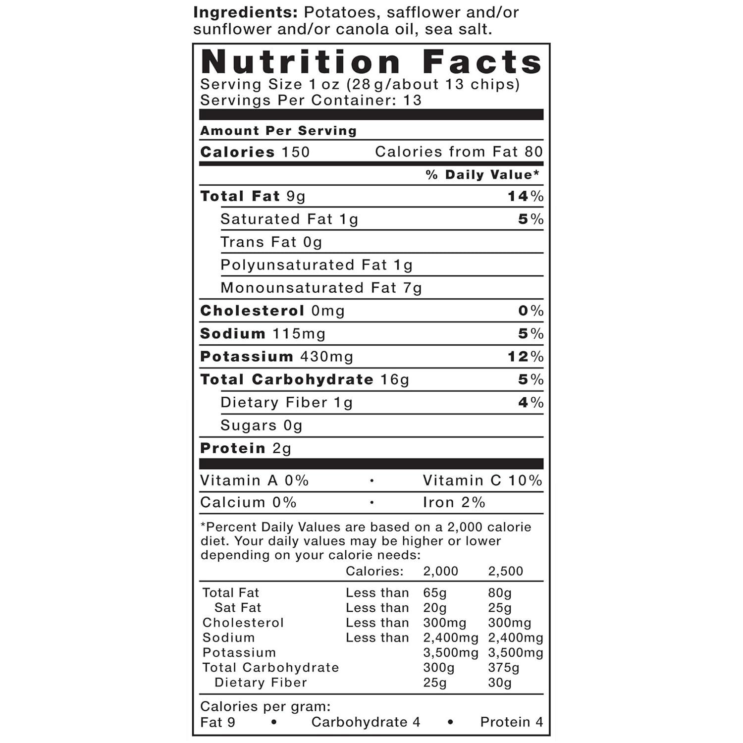 image:imageKettle Brand Foods Sea Salt Potato Chips 13 oz Party Size13 Ounce Pack of 2