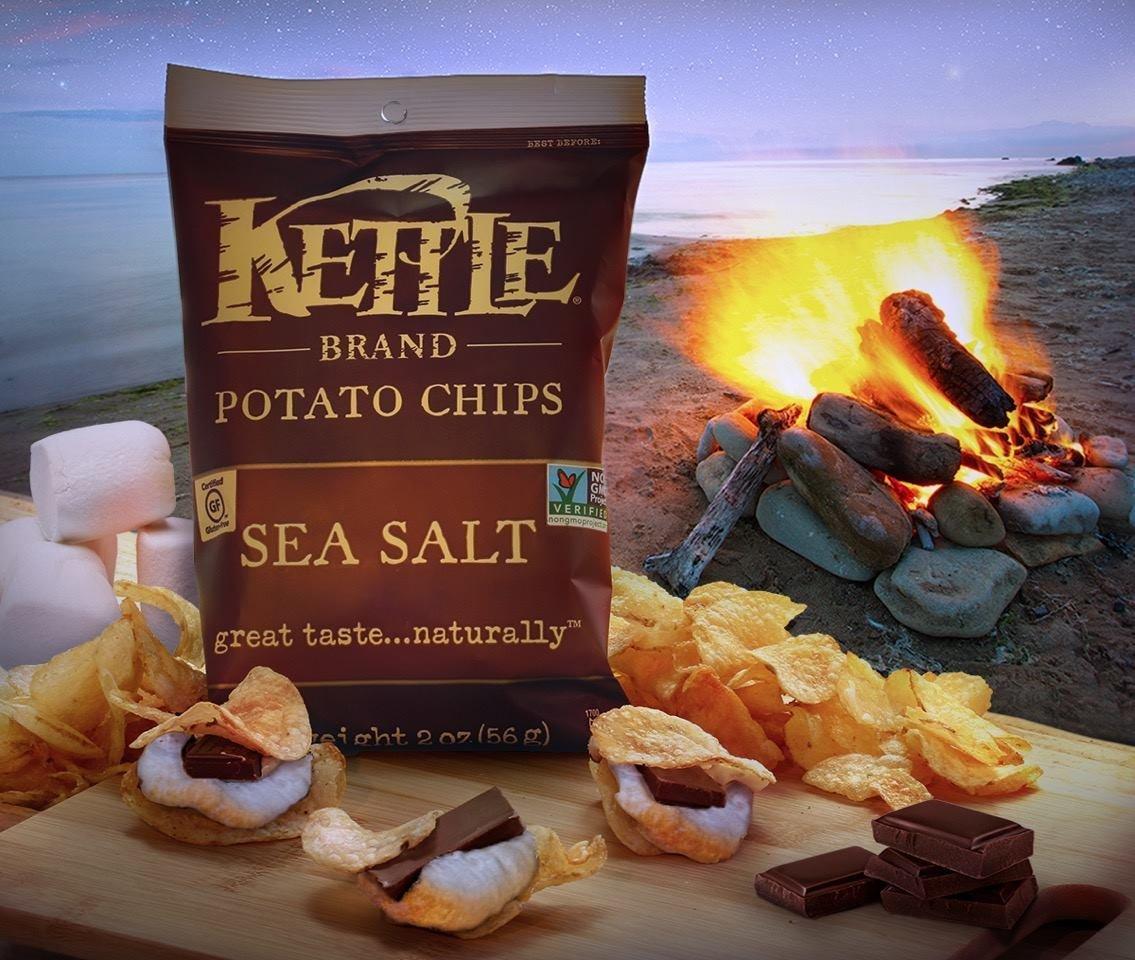 image:imageKettle Brand Foods Sea Salt Potato Chips 13 oz Party Size13 Ounce Pack of 2