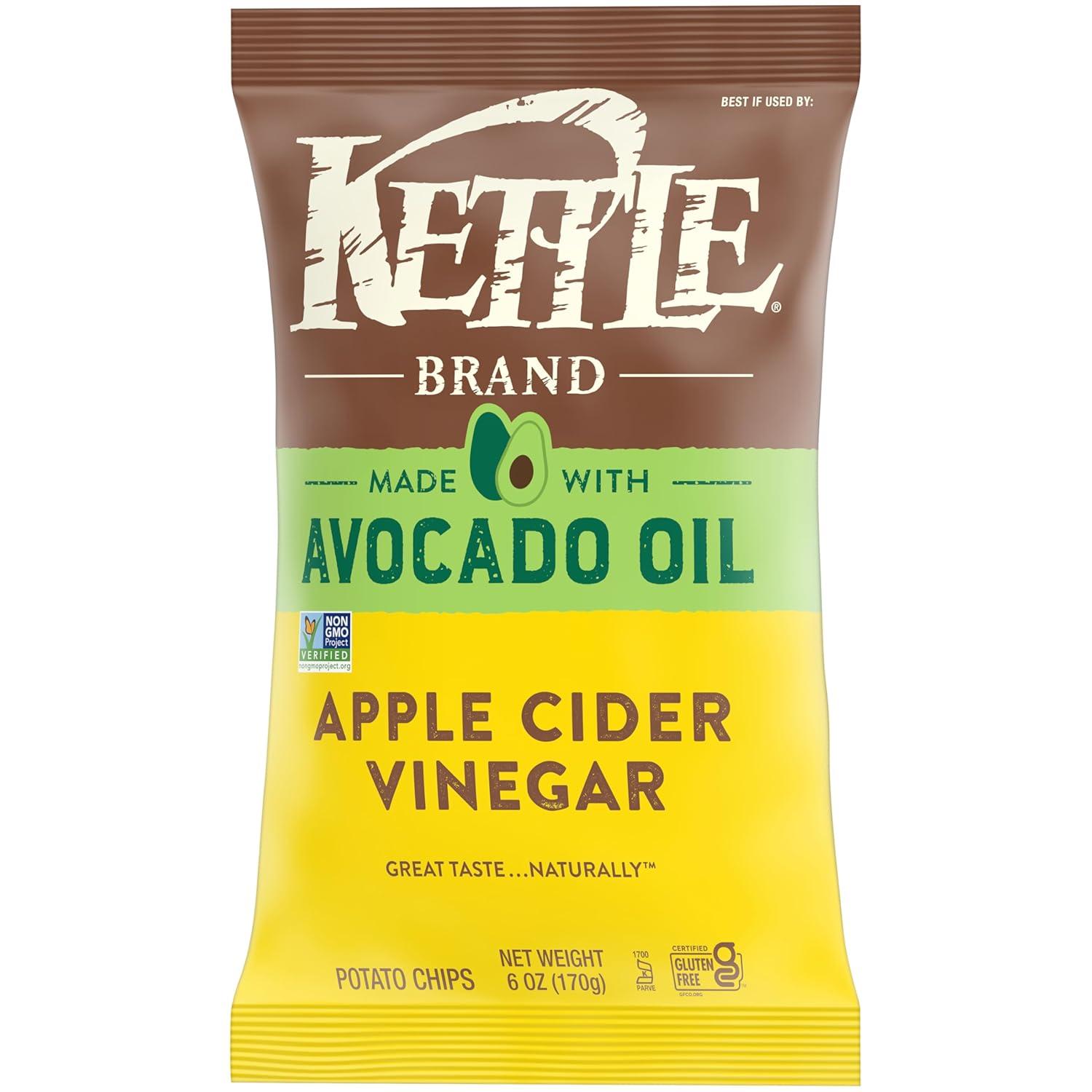 image:imageKettle Brand Made with Avocado Oil Apple Cider Vinegar Chips 6 Oz BagApple Cider Vinegar