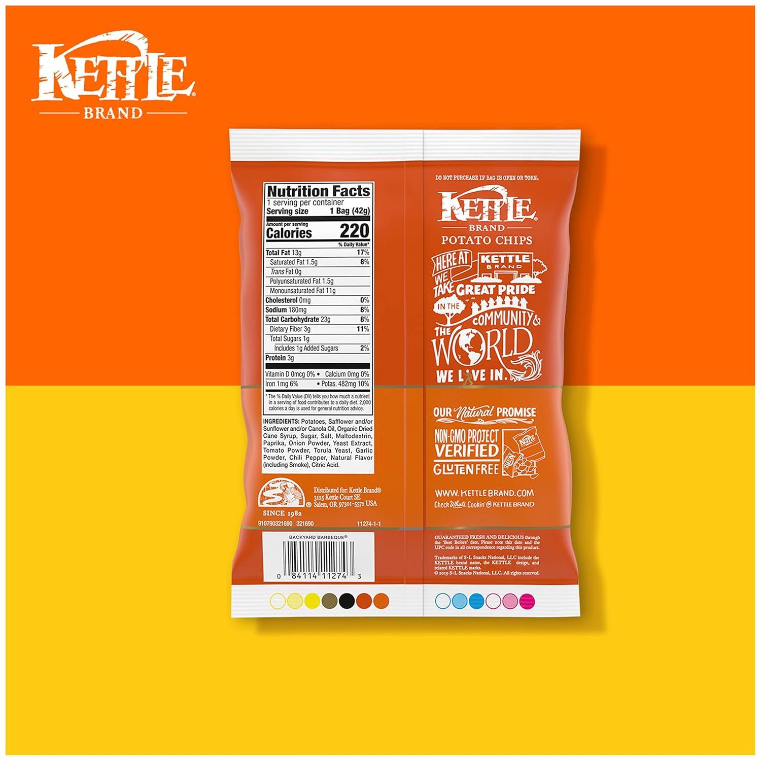 image:imageKettle Brand Potato Chips Backyard Barbeque Kettle Chips Party Size 13 OzBackyard BBQ