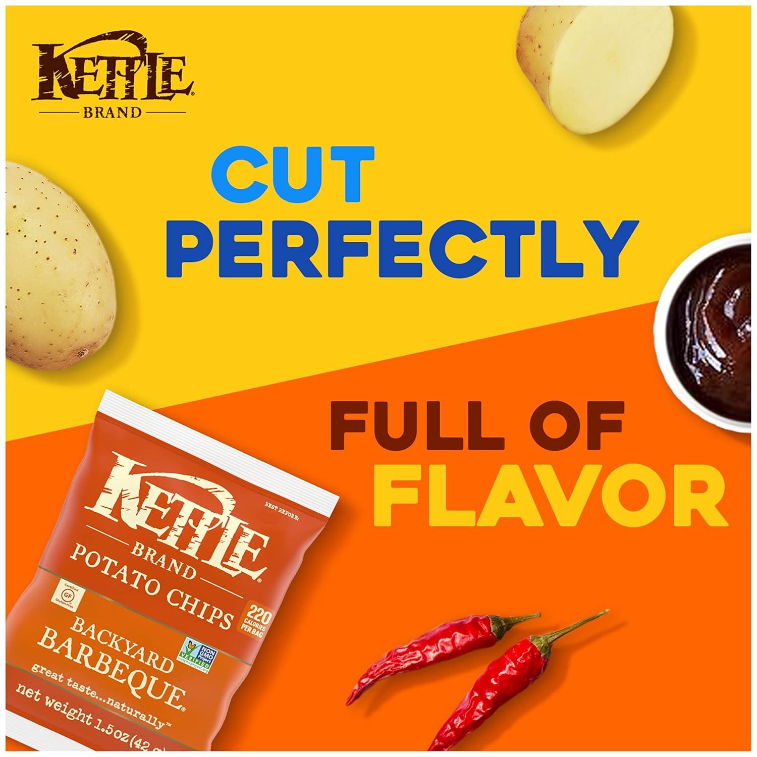 image:imageKettle Brand Potato Chips Backyard Barbeque Kettle Chips Party Size 13 OzBackyard BBQ