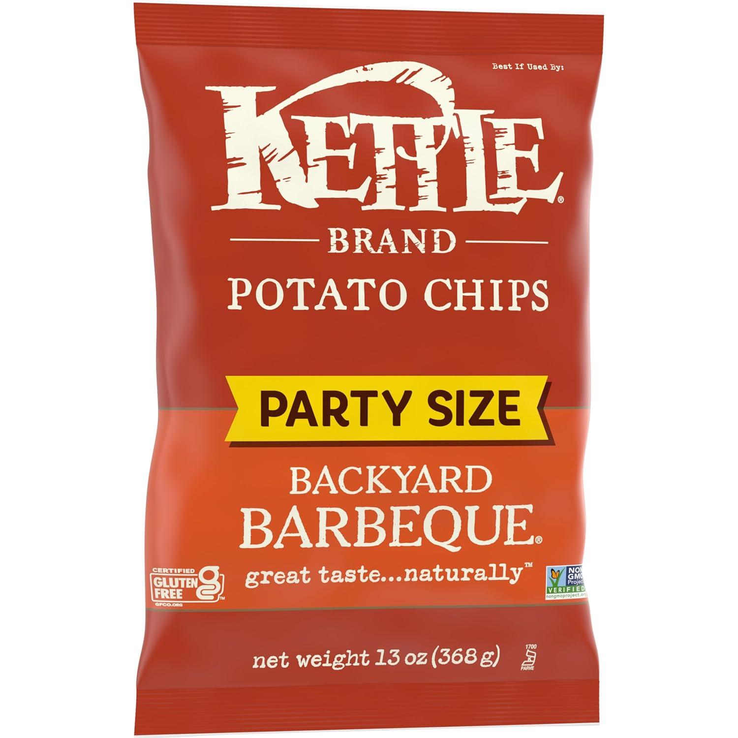 image:imageKettle Brand Potato Chips Backyard Barbeque Kettle Chips Party Size 13 OzBackyard Barbeque