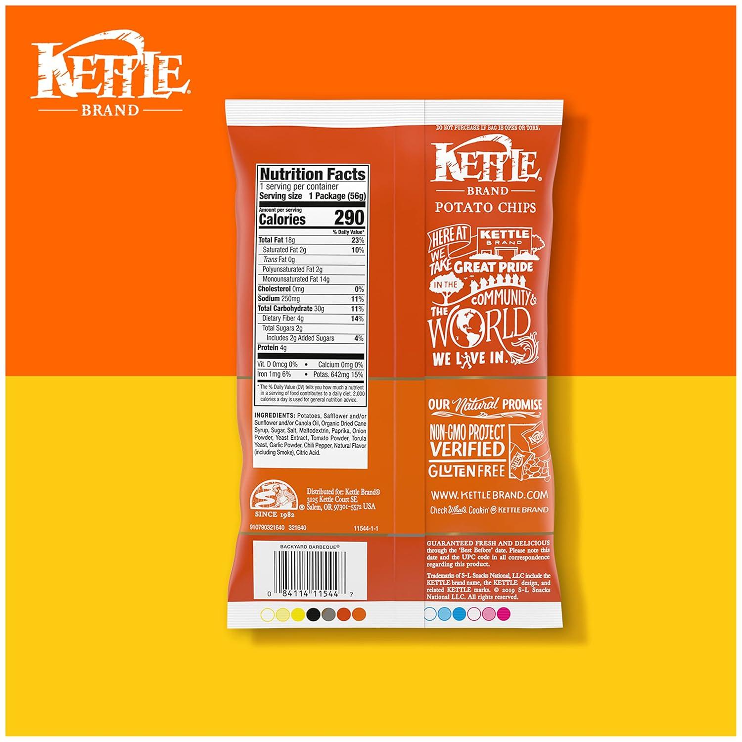 image:imageKettle Brand Potato Chips Backyard Barbeque Kettle Chips Party Size 13 OzBackyard Barbeque