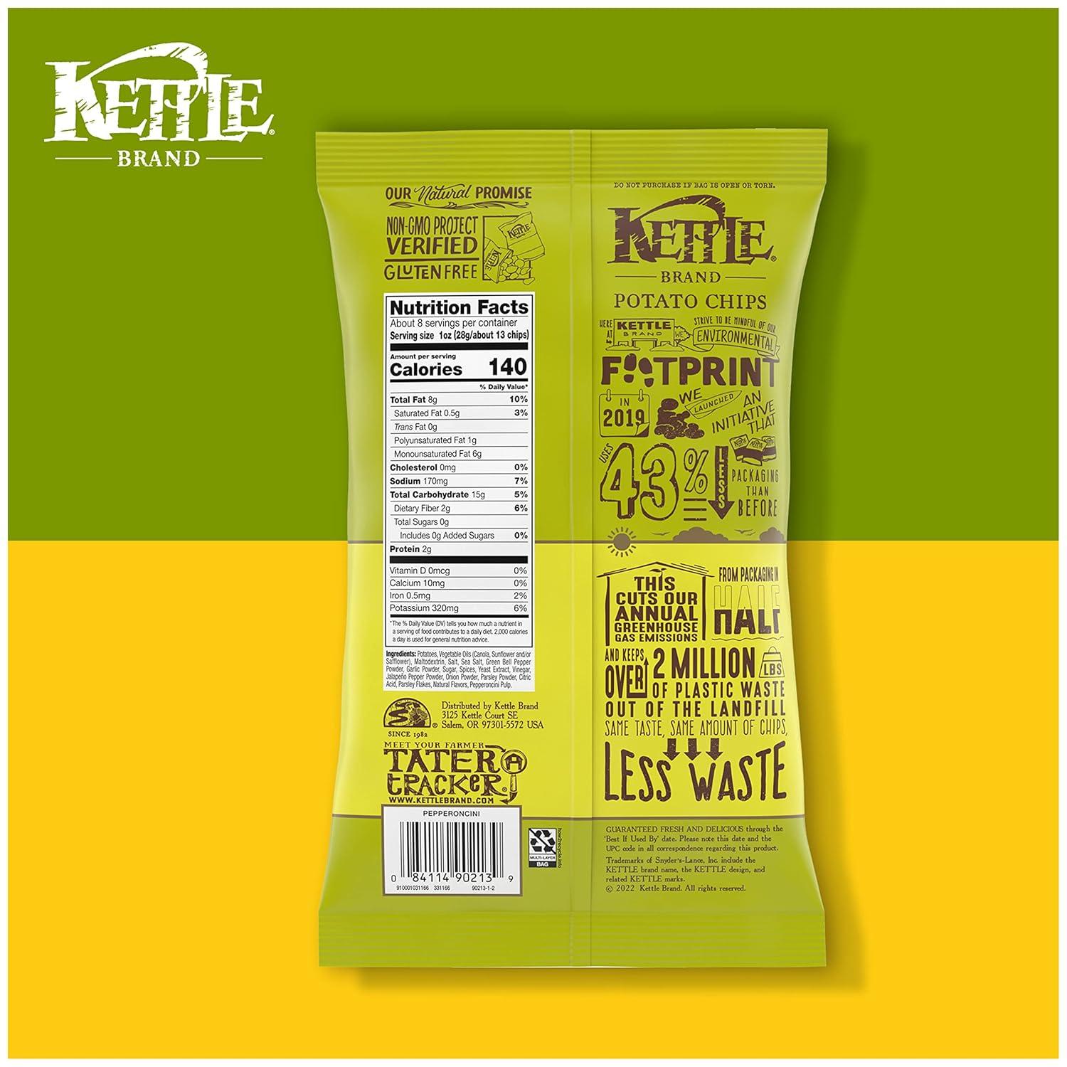 image:imageKettle Brand Potato Chips Pepperoncini Kettle Chips 75 Oz75 Ounce Pack of 2