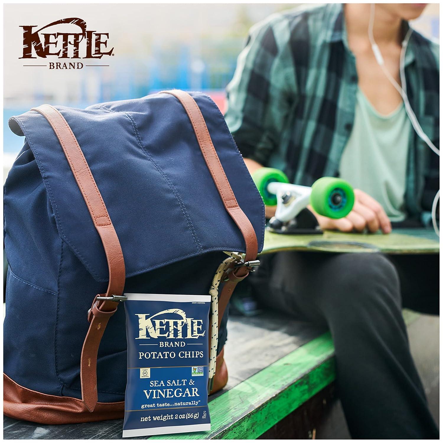 image:imageKettle Brand Potato Chips Sea Salt amp Vinegar Kettle Chips Party Size 13 OzSalt and Vinegar