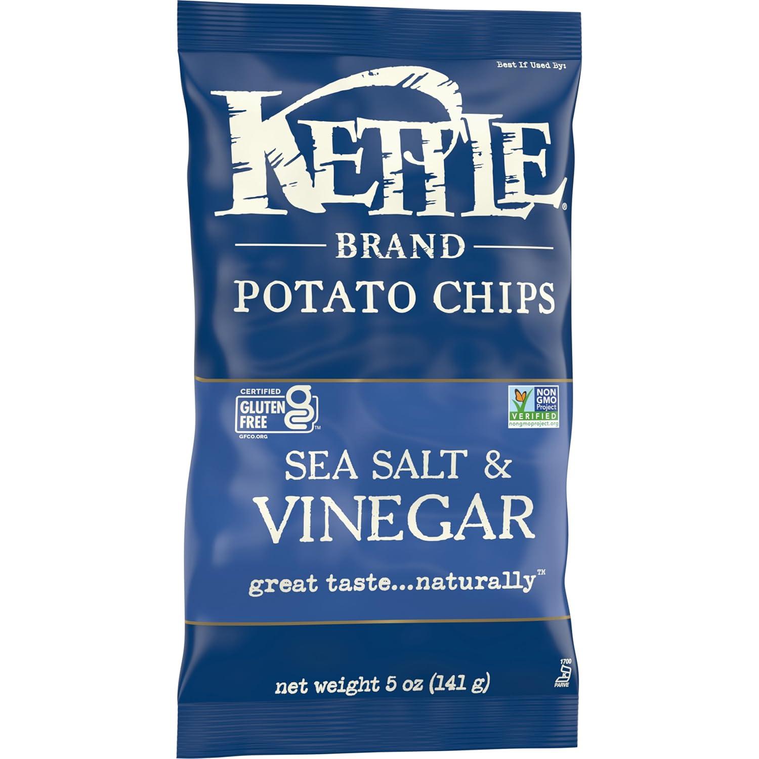 image:imageKettle Brand Potato Chips Sea Salt amp Vinegar Kettle Chips Party Size 13 OzSalt and Vinegar