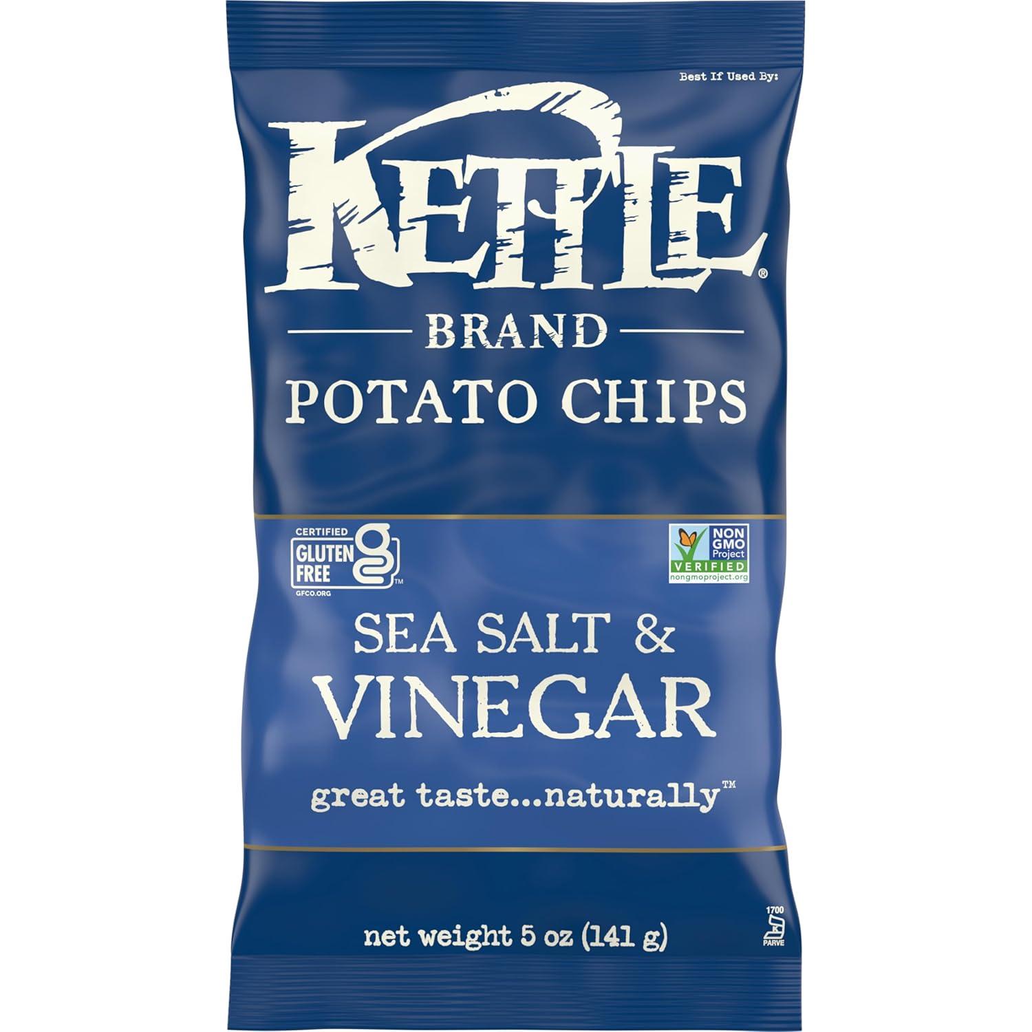 image:imageKettle Brand Potato Chips Sea Salt amp Vinegar Kettle Chips Party Size 13 OzSalt and Vinegar
