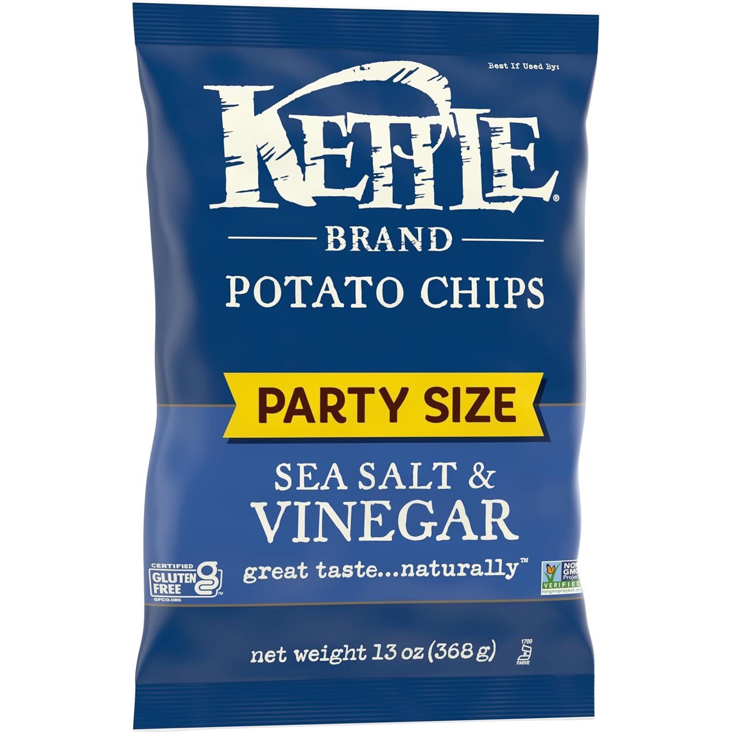 image:imageKettle Brand Potato Chips Sea Salt amp Vinegar Kettle Chips Party Size 13 OzSea Salt Vinegar