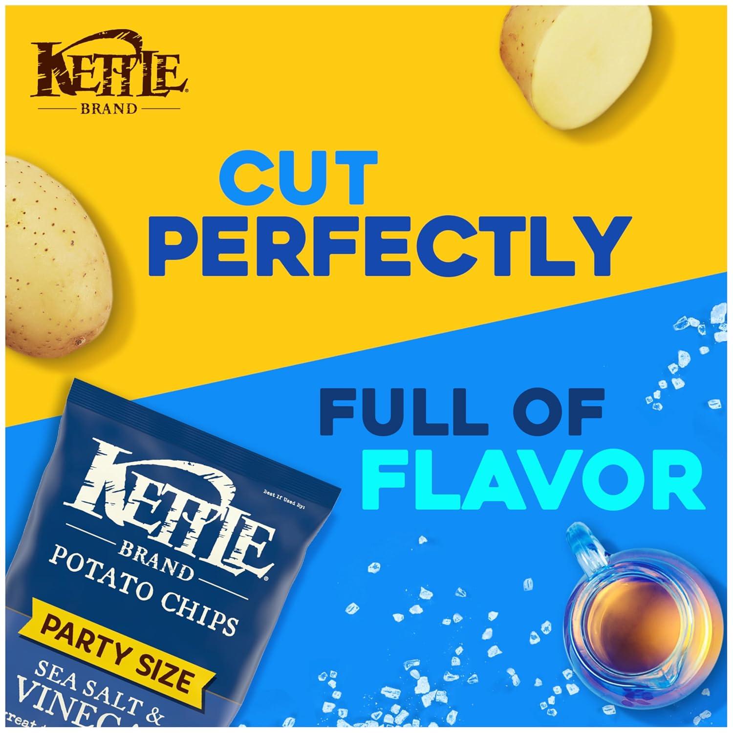 image:imageKettle Brand Potato Chips Sea Salt amp Vinegar Kettle Chips Party Size 13 OzSea Salt Vinegar