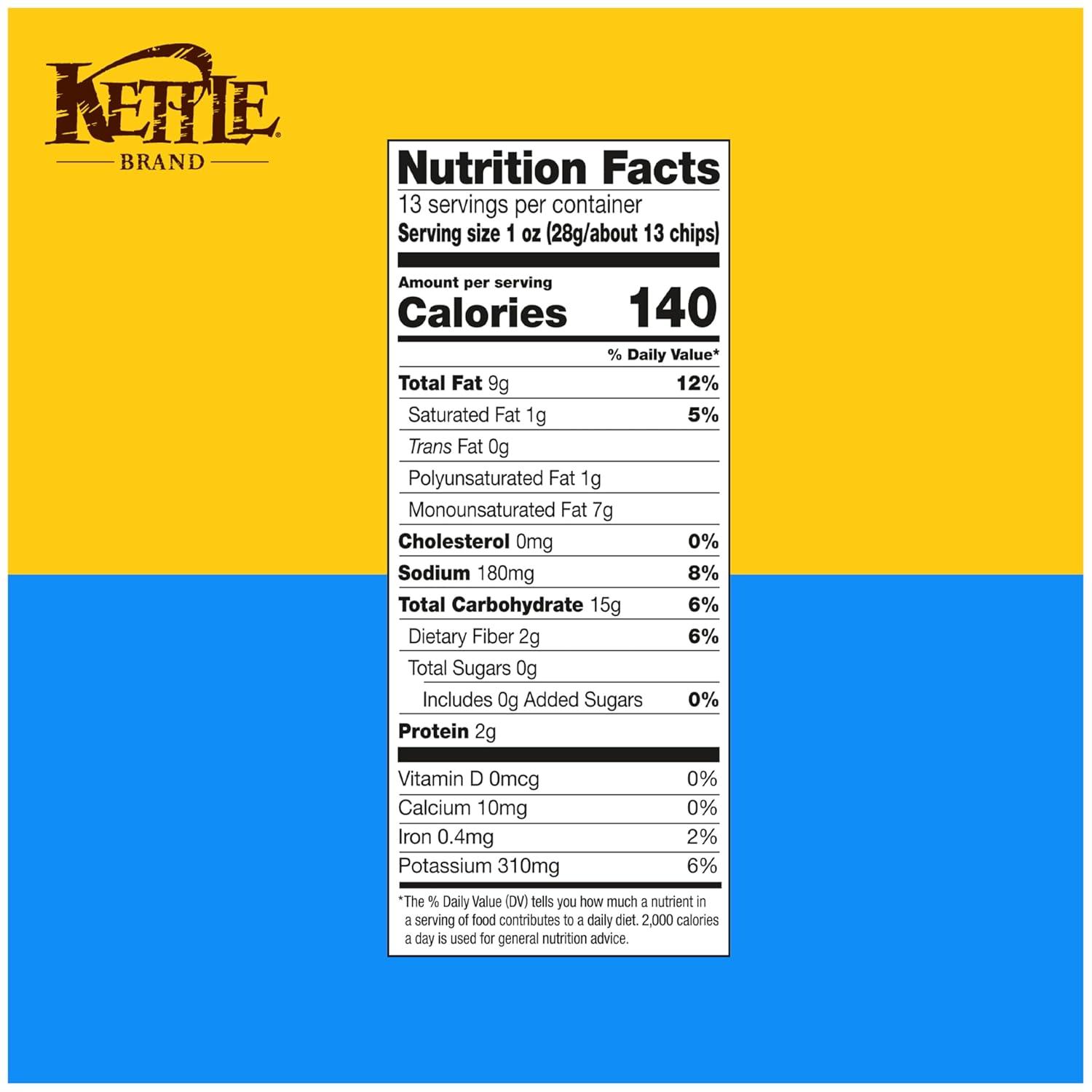 image:imageKettle Brand Potato Chips Sea Salt amp Vinegar Kettle Chips Party Size 13 OzSea Salt Vinegar