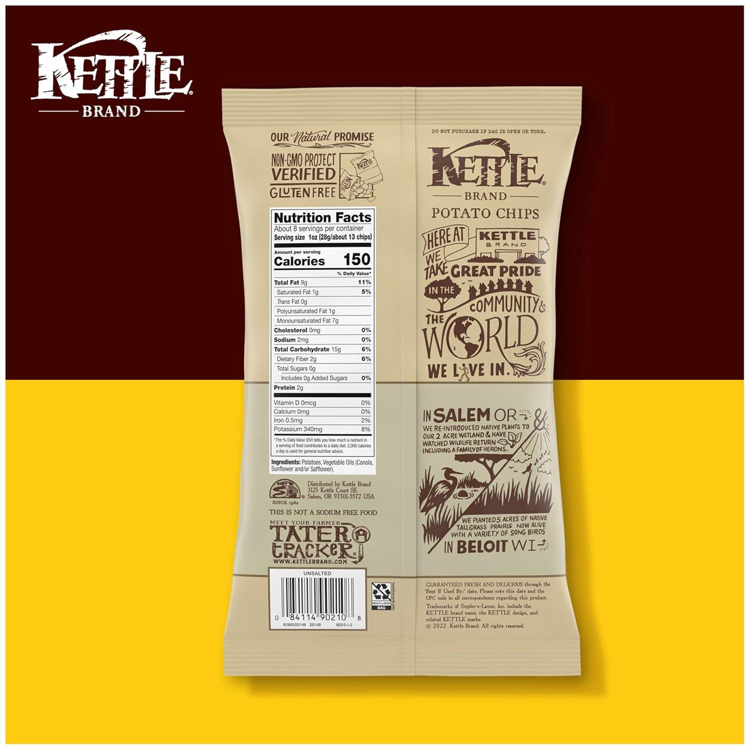 image:imageKettle Brand Potato Chips Unsalted Kettle Chips 75 OzUnsalted