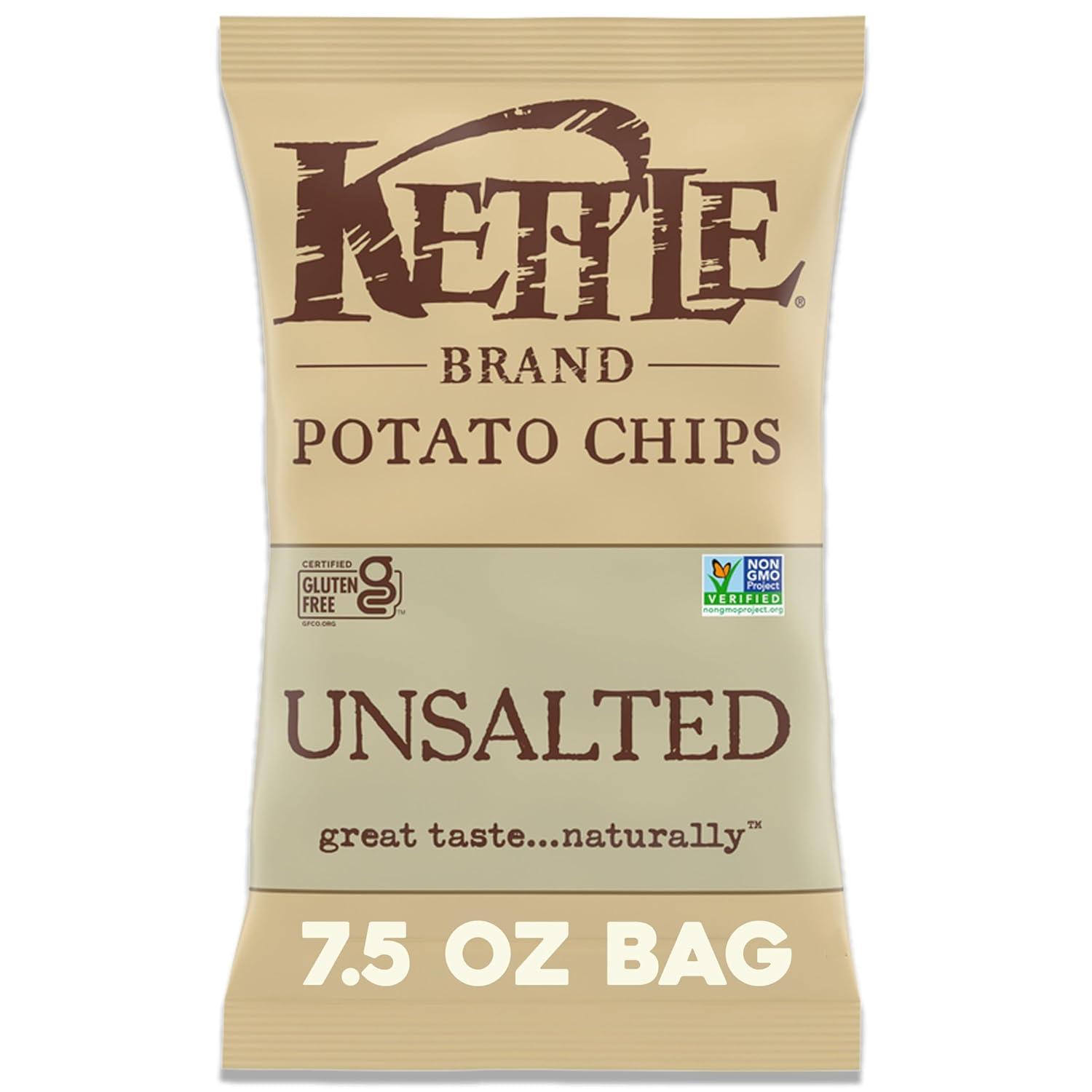 image:imageKettle Brand Potato Chips Unsalted Kettle Chips 75 OzUnsalted