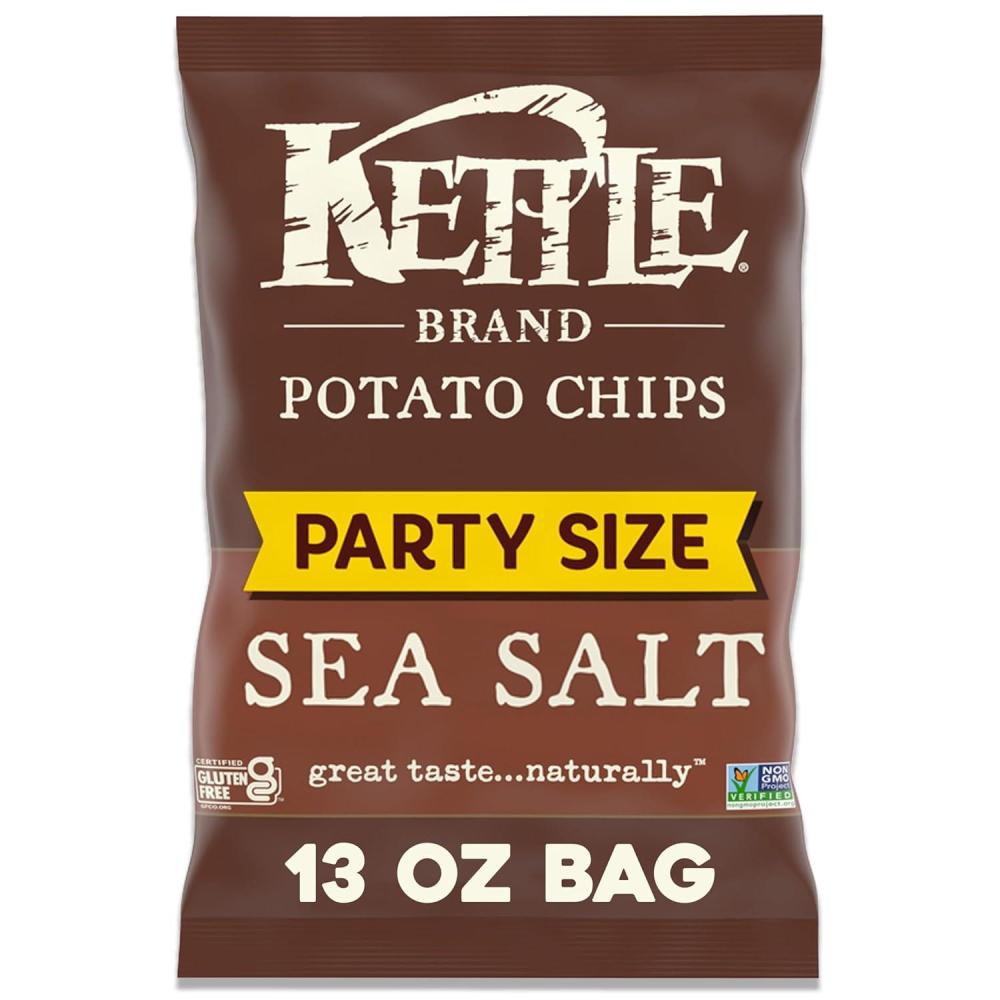 image:imageKettle Brand Foods Sea Salt Potato Chips 13 oz Party Size13 Ounce Pack of 1