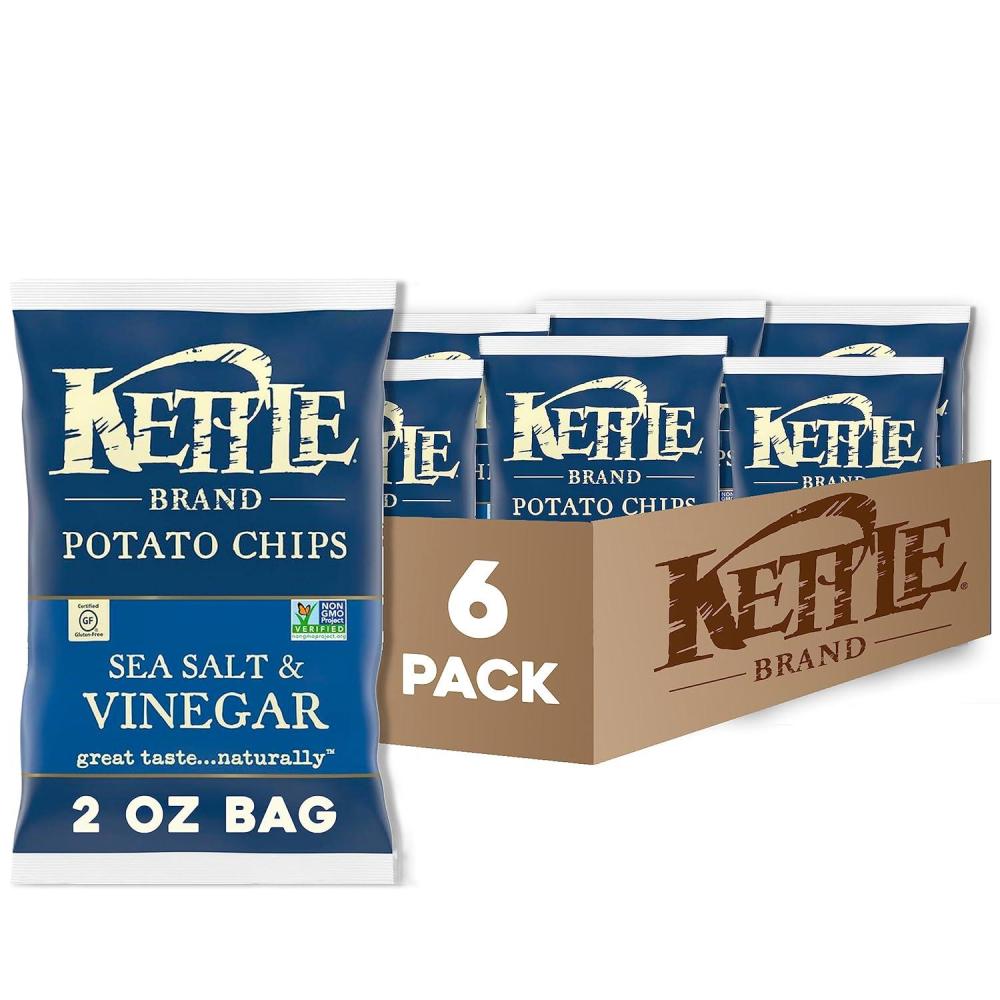 image:imageKettle Brand Potato Chips Sea Salt amp Vinegar Kettle Chips Party Size 13 OzSalt and Vinegar