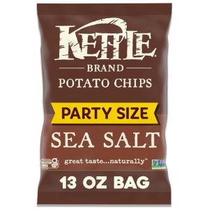 Kettle Brand Foods Sea Salt Potato Chips, 13 oz Party Size(13 Ounce (Pack of 1))
