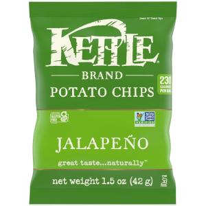 Kettle Brand Jalapeno Kettle Potato Chips, Gluten-Free, Non-GMO, 7.5 oz Bag(Jalapeno)