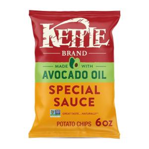Kettle Brand Made with Avocado Oil Apple Cider Vinegar Chips, 6 Oz Bag(Special Sauce)