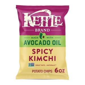 Kettle Brand Made with Avocado Oil Apple Cider Vinegar Chips, 6 Oz Bag(Spicy Kimchi)