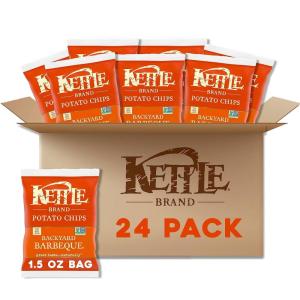 Kettle Brand Potato Chips, Backyard Barbeque Kettle Chips, Party Size, 13 Oz(Backyard BBQ)