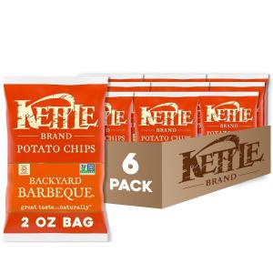Kettle Brand Potato Chips, Backyard Barbeque Kettle Chips, Party Size, 13 Oz(Backyard Barbeque)