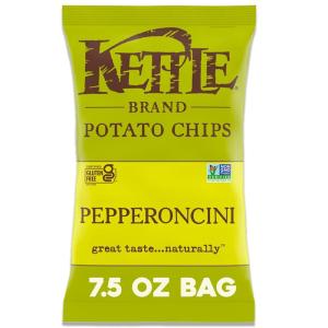 Kettle Brand Potato Chips, Pepperoncini Kettle Chips, 7.5 Oz(7.5 Ounce (Pack of 1))
