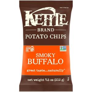 Kettle Brand Smoky Buffalo Potato Chips, 7.5 Oz Bag(7.5 Ounce (Pack of 1))