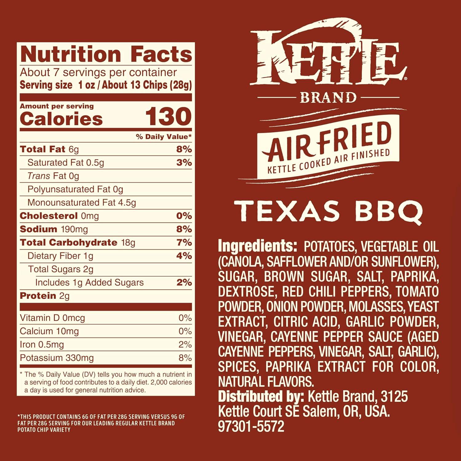 image:imageKettle Brand Air Fried Texas BBQ Chips 65 Oz BagAir Fried Texas BBQ