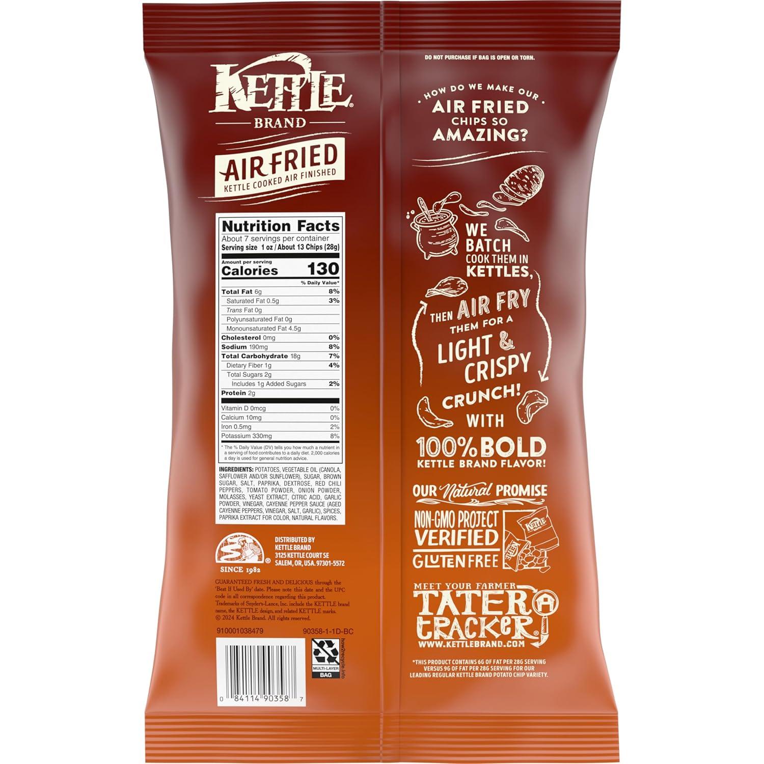 image:imageKettle Brand Air Fried Texas BBQ Chips 65 Oz BagAir Fried Texas BBQ