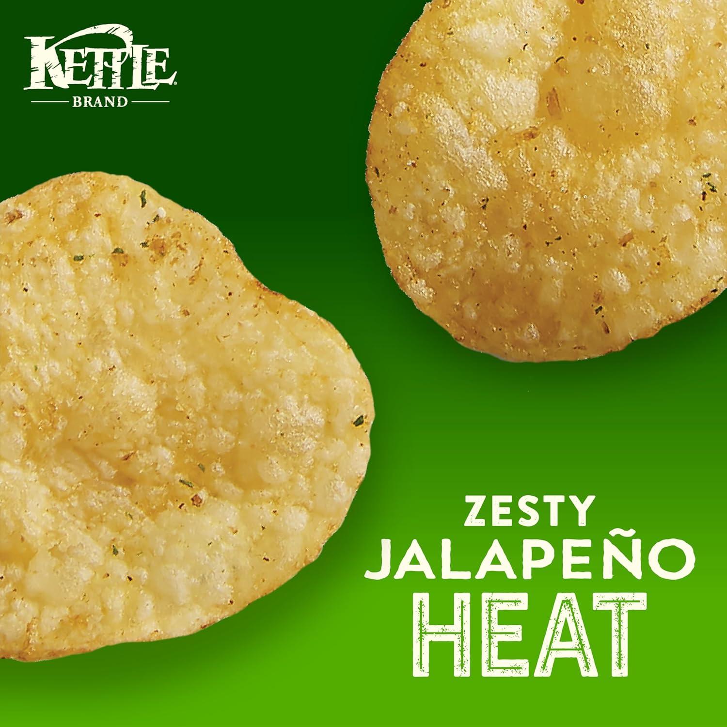 image:imageKettle Brand Potato Chips Air Fried Jalapeo Kettle Chips 65 Oz BagJalapeno