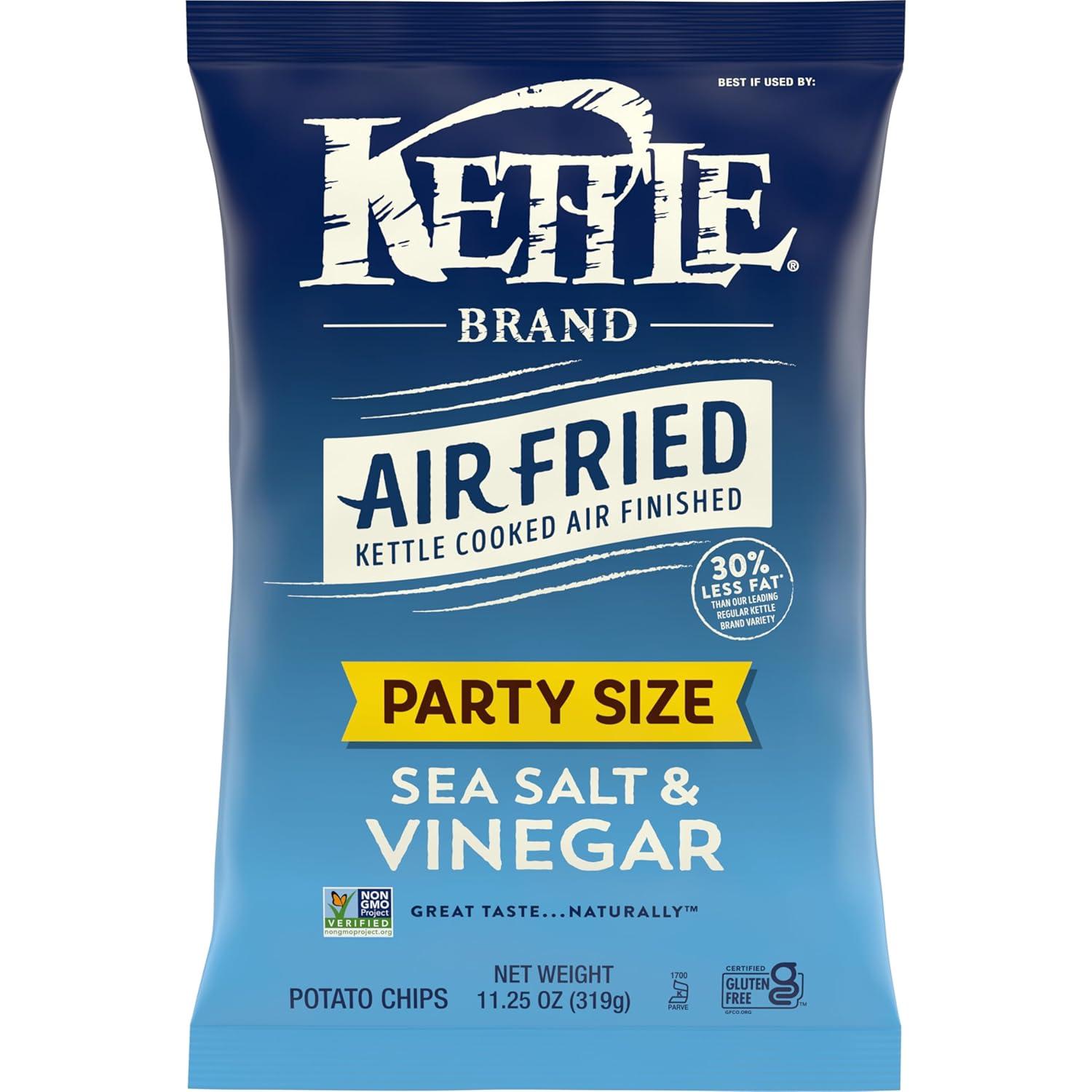 image:imageKettle Brand Potato Chips Air Fried Sea Salt amp Vinegar Kettle Chips 65 Oz BagSea Salt Vinegar Air Fried