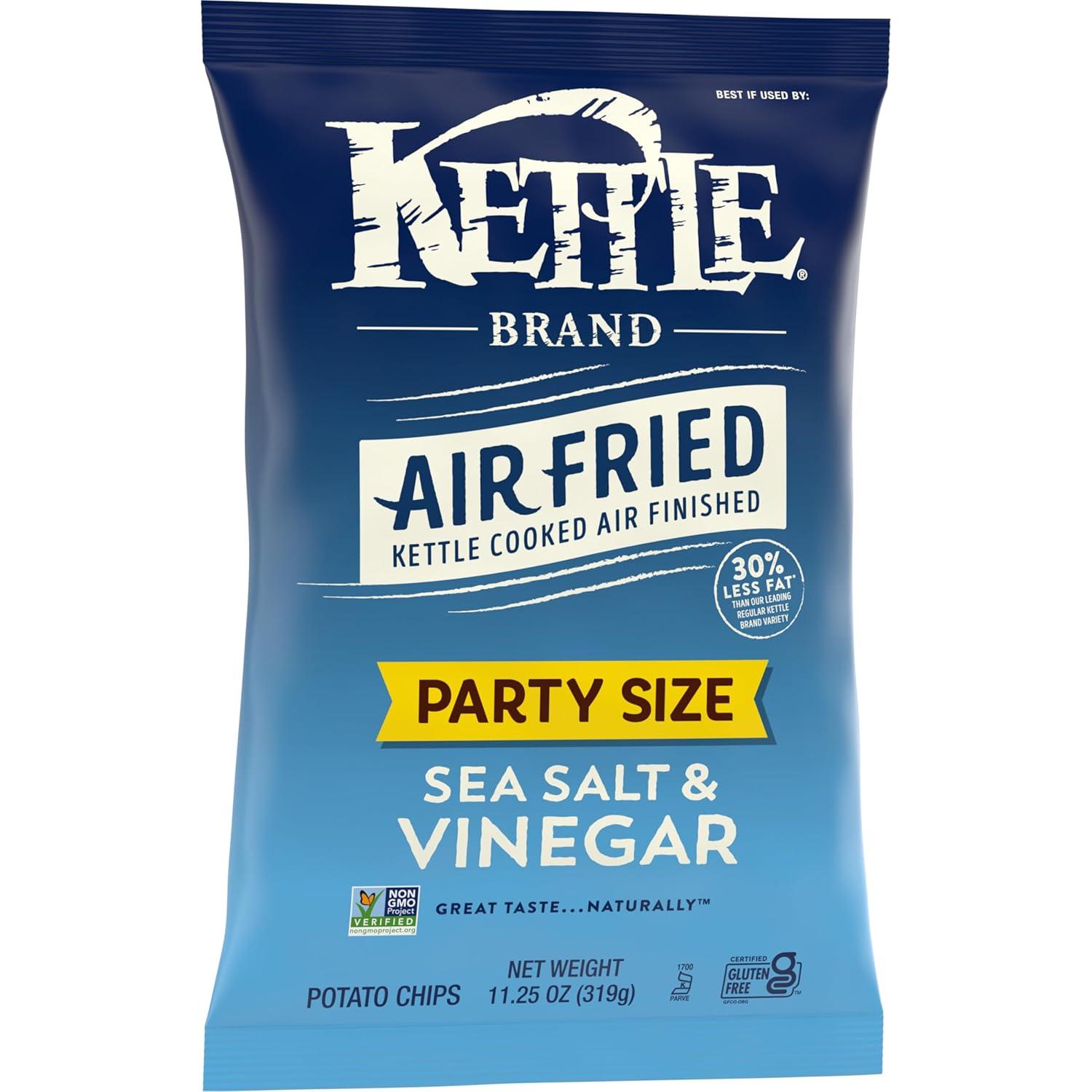 image:imageKettle Brand Potato Chips Air Fried Sea Salt amp Vinegar Kettle Chips 65 Oz BagSea Salt Vinegar Air Fried