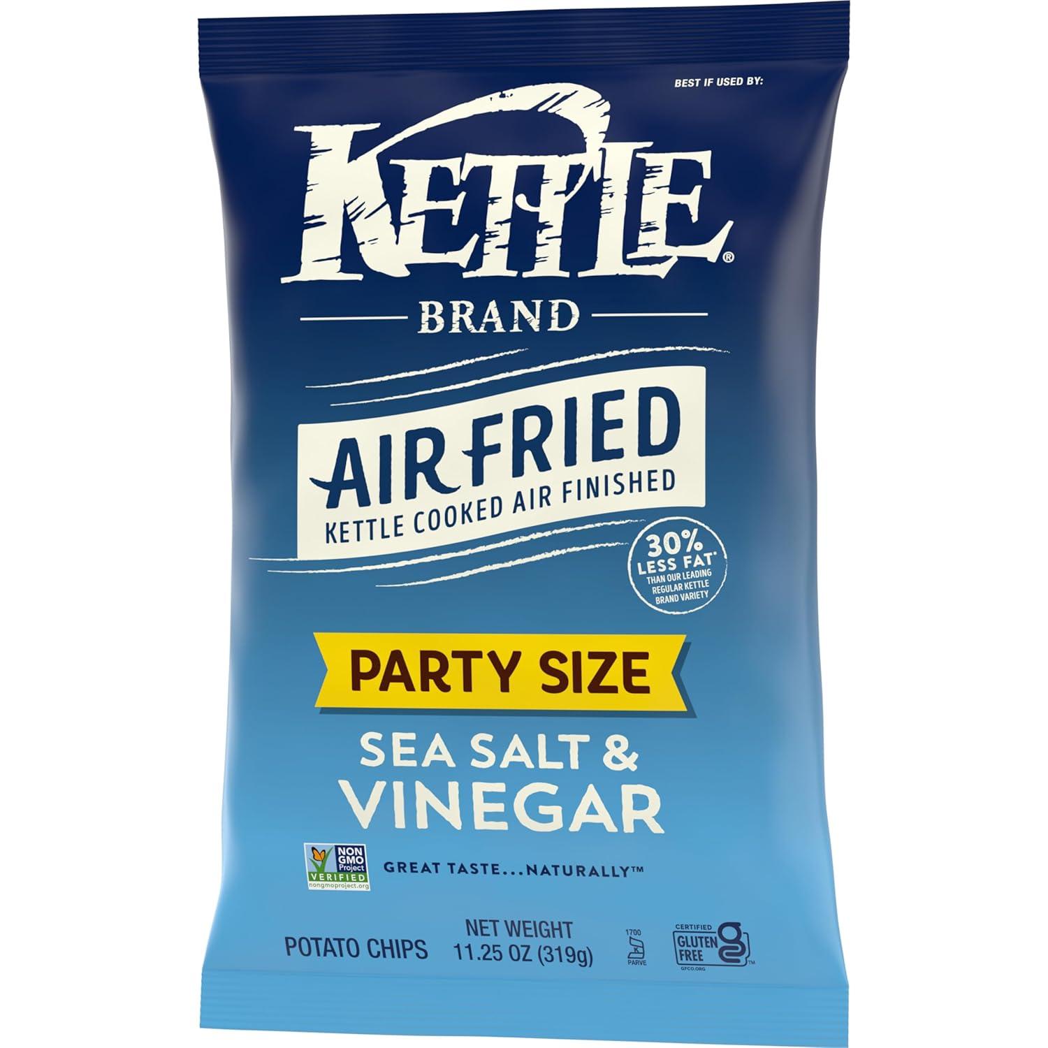 image:imageKettle Brand Potato Chips Air Fried Sea Salt amp Vinegar Kettle Chips 65 Oz BagSea Salt Vinegar Air Fried