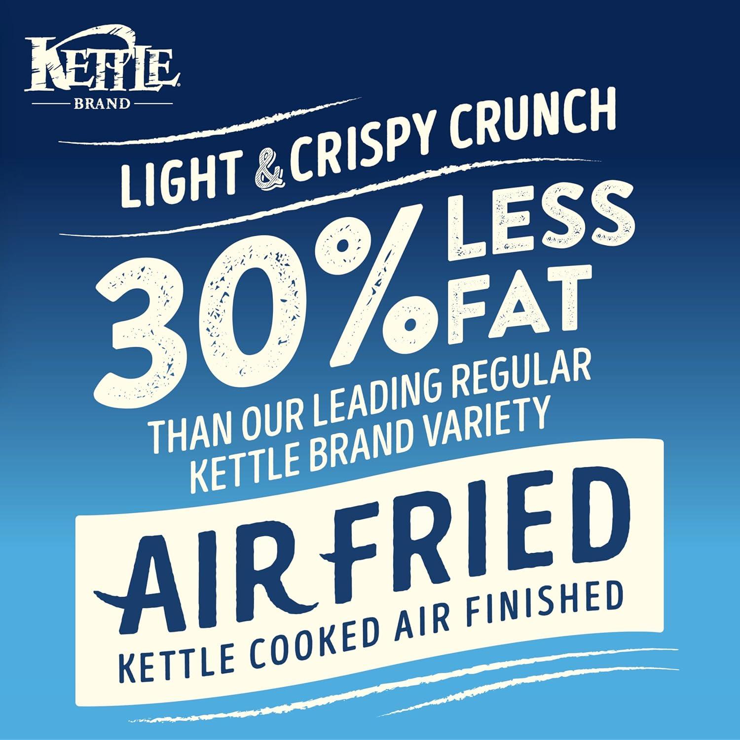 image:imageKettle Brand Potato Chips Air Fried Sea Salt amp Vinegar Kettle Chips 65 Oz BagSea Salt Vinegar Air Fried
