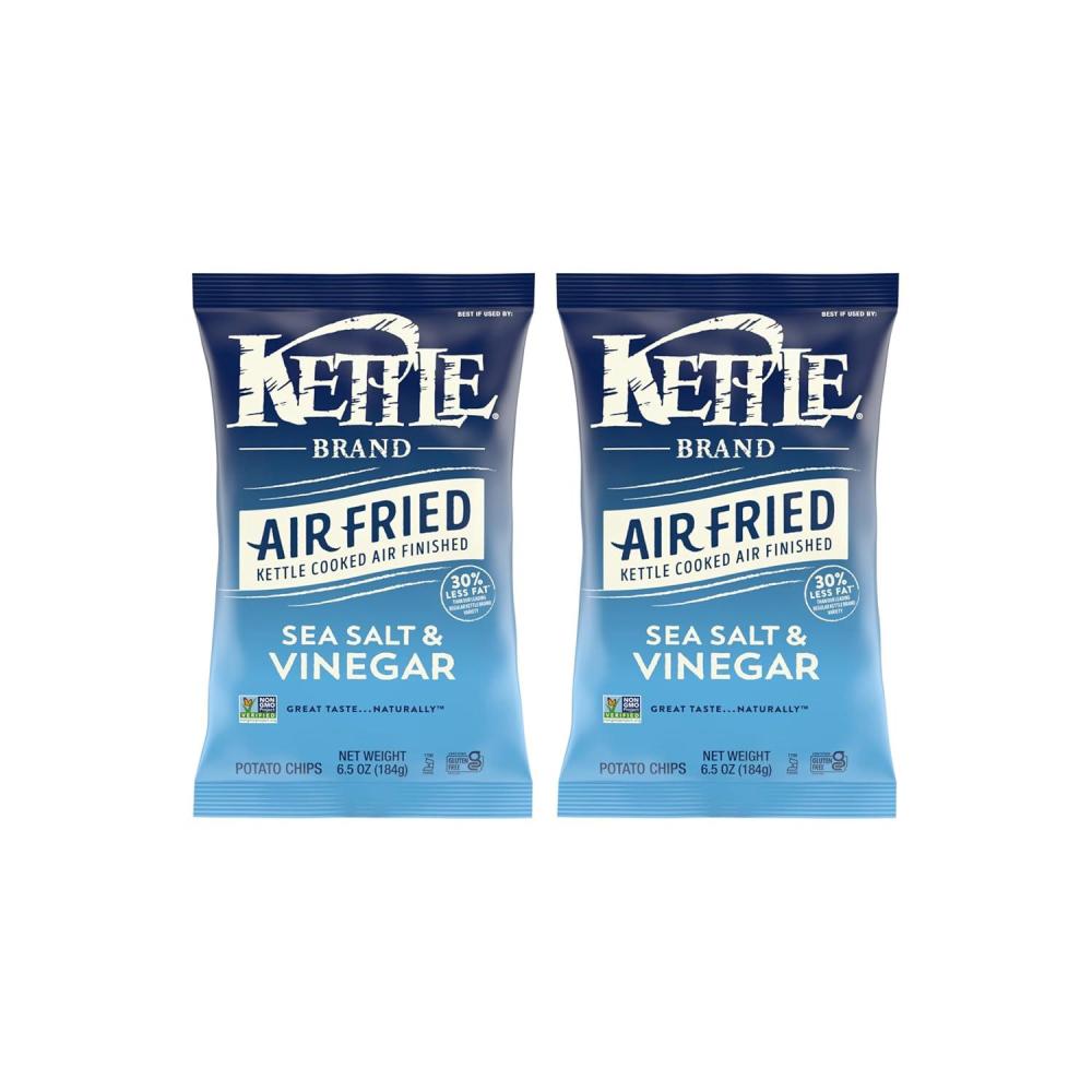 image:imageKettle Brand Potato Chips Air Fried Sea Salt amp Vinegar Kettle Chips 65 Oz BagSea Salt and Vinegar