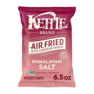 Kettle Brand Potato Chips, Air Fried Himalayan Salt Kettle Chips, 6.5 Oz Bag(Himalayan Salt)