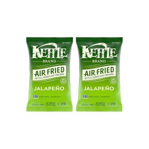 Kettle Brand Potato Chips, Air Fried Jalapeño Kettle Chips, 6.5 Oz Bag(Jalapeno)